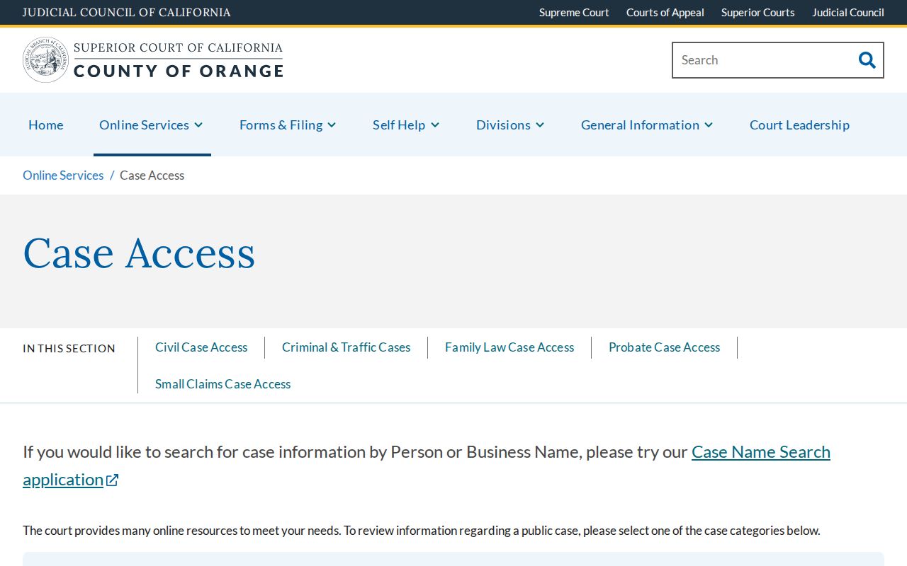 Rancho Santa Margarita residents directory Orange County court case access